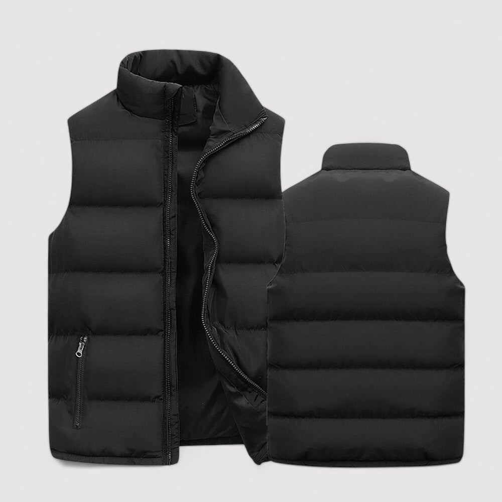 Men's Stylish Warm Vest with Stand Collar – Slim Fit for Year-Round Comfort in All Seasons 3