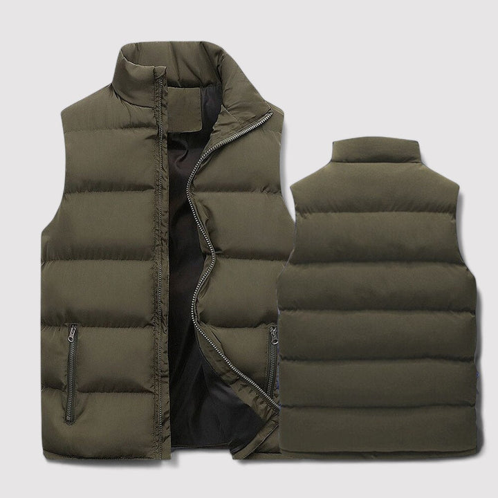 Men's Stylish Warm Vest with Stand Collar – Slim Fit for Year-Round Comfort in All Seasons 5