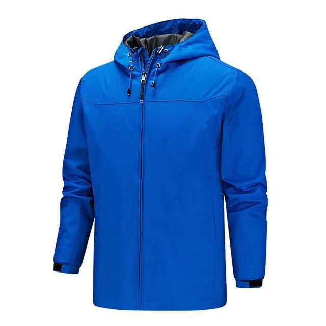 Men's Waterproof Rain Jacket - Lightweight Windproof Outdoor Coat with Adjustable Hood 3