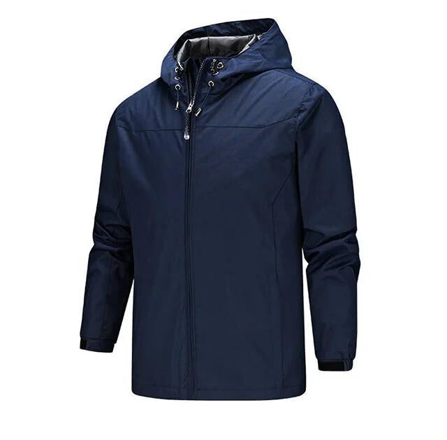 Men's Waterproof Rain Jacket - Lightweight Windproof Outdoor Coat with Adjustable Hood 4