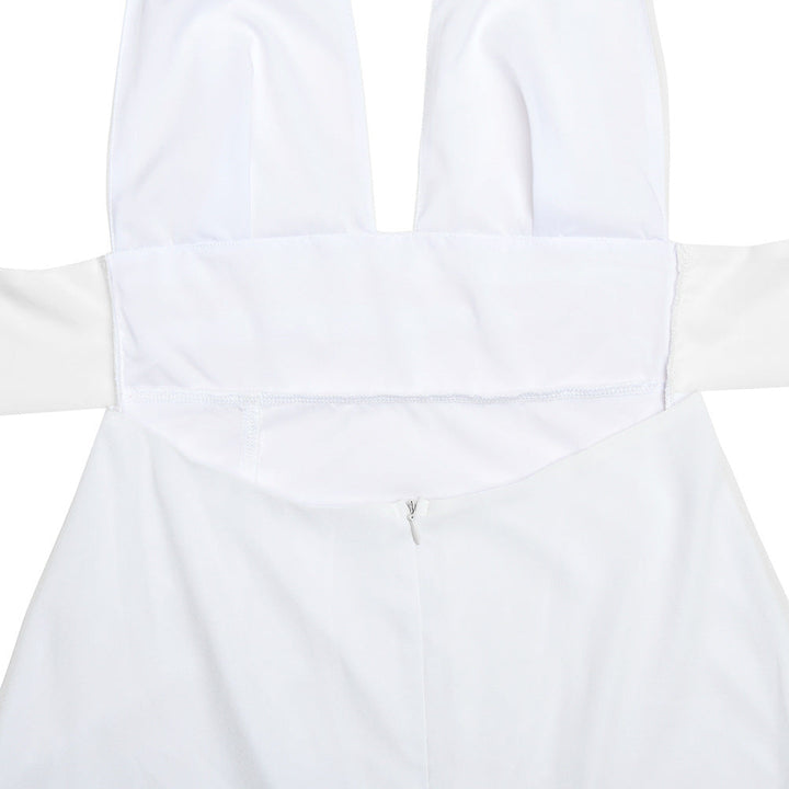 Maxi-Kleid mit Schlitz und Neckholder