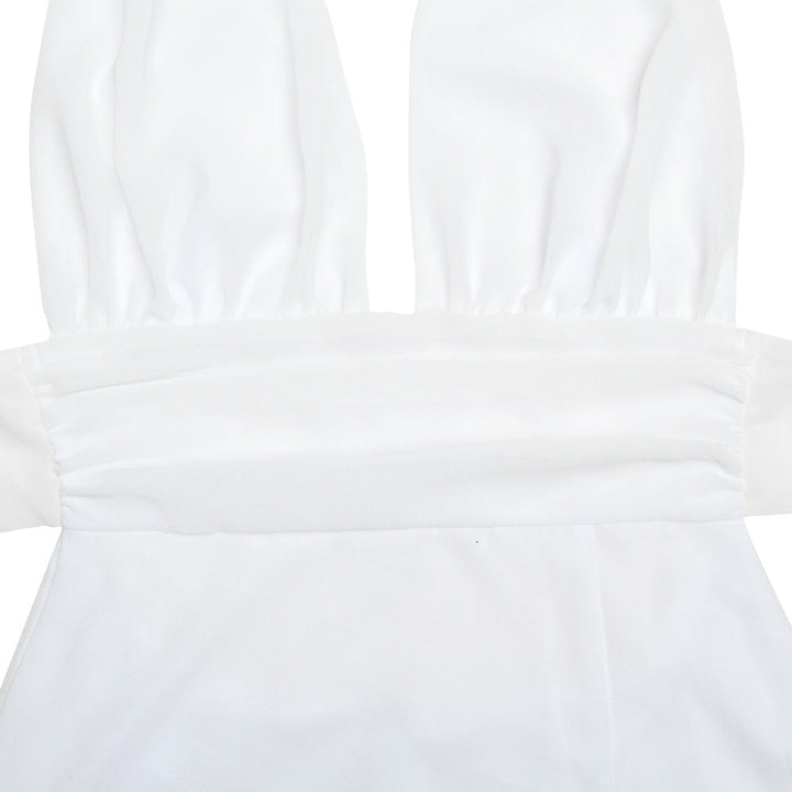 Maxi-Kleid mit Schlitz und Neckholder