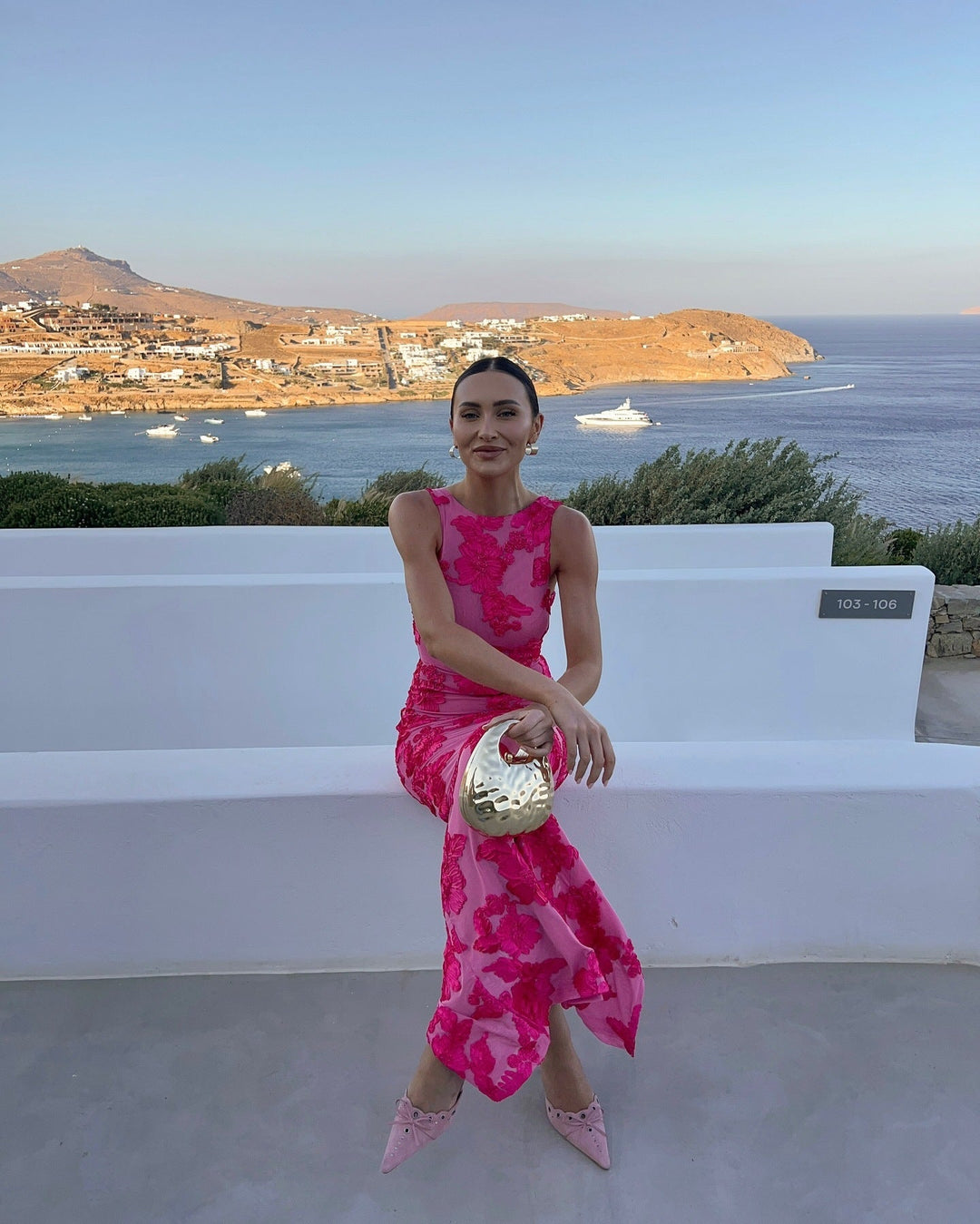 Transparente Blumen-Meshkleid