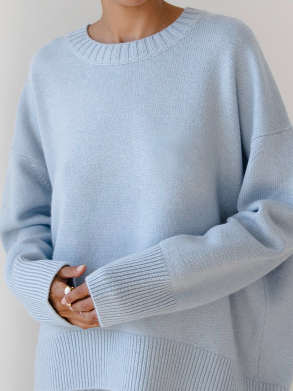 Oversized Candyfloss Pullover Sweater – Soft Knit with Medium Stretch for Comfortable Fit, Available in Multiple Sizes 1