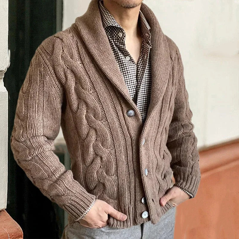 Knitted Men's Cardigan