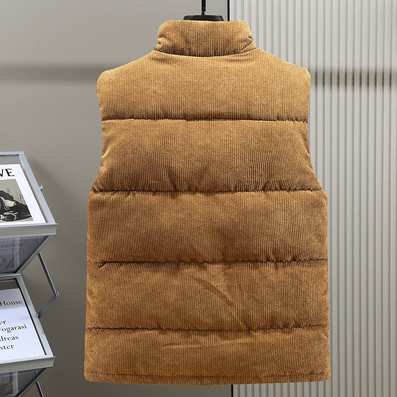 Stylish Men's Vest for Winter - Warm Sleeveless Jacket with Excellent Insulation, Lightweight, Versatile for Outdoor Activities 1