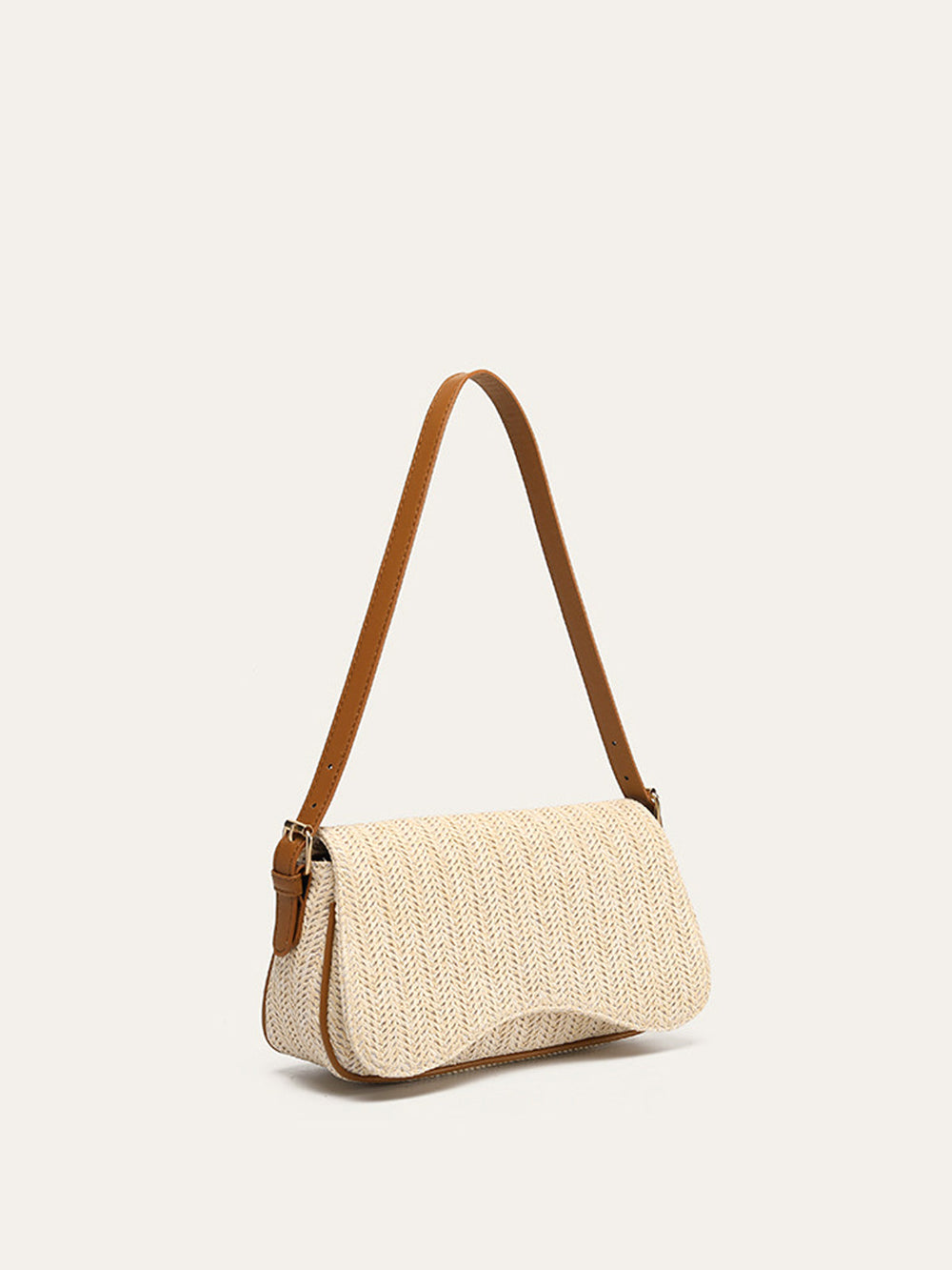 Stylish Straw Woven Shoulder Bag – Lightweight Eco-Friendly Accessory for Everyday Use, 25CM x 7CM x 14CM 1