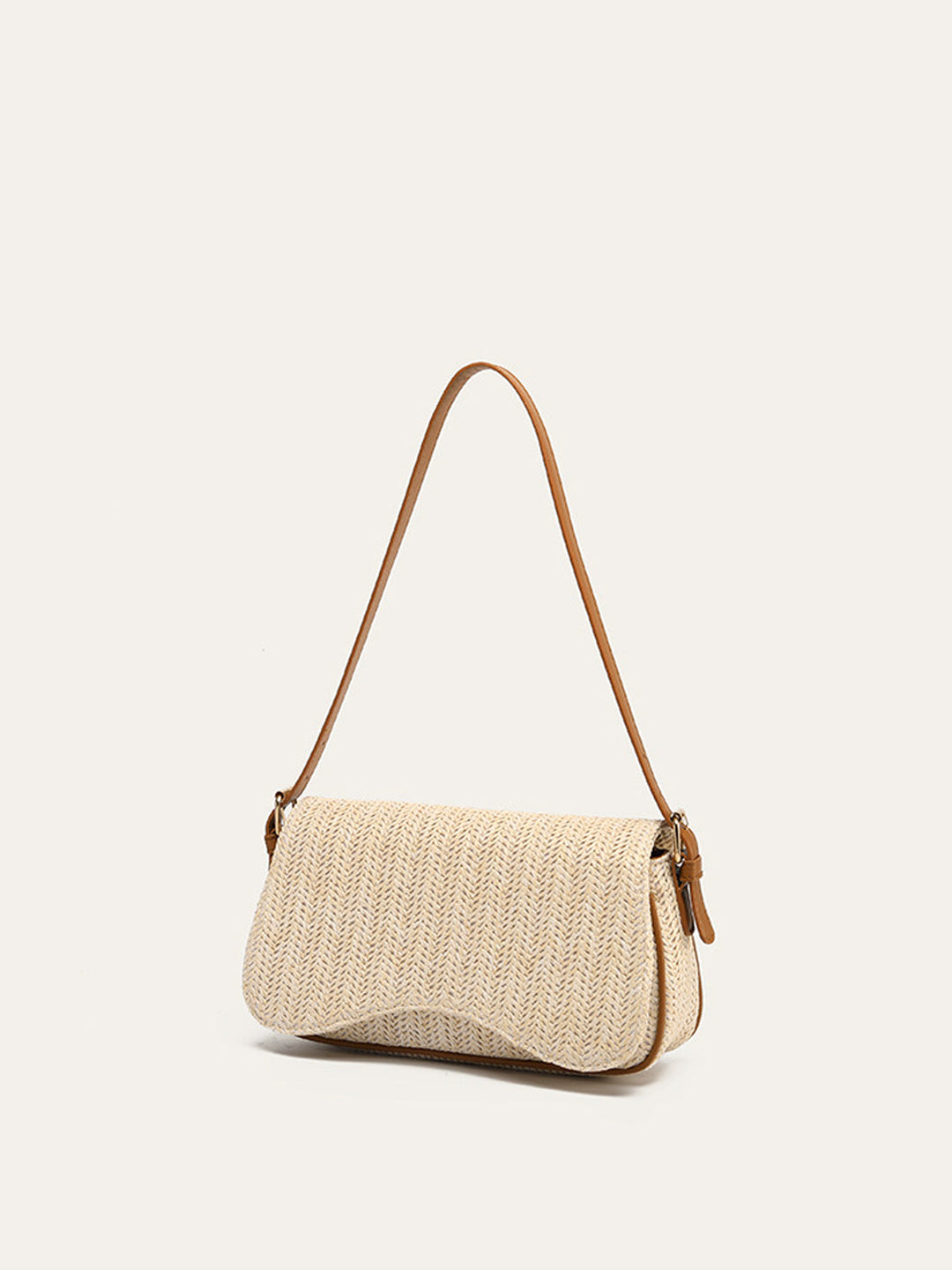 Stylish Straw Woven Shoulder Bag – Lightweight Eco-Friendly Accessory for Everyday Use, 25CM x 7CM x 14CM 2