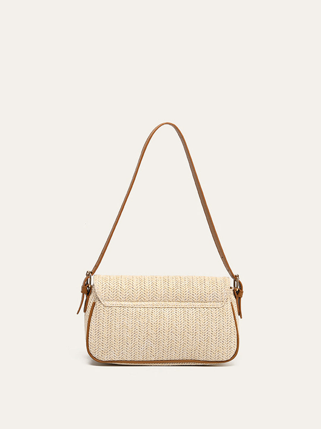 Stylish Straw Woven Shoulder Bag – Lightweight Eco-Friendly Accessory for Everyday Use, 25CM x 7CM x 14CM 3