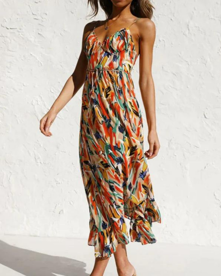Glamorous colorful dress