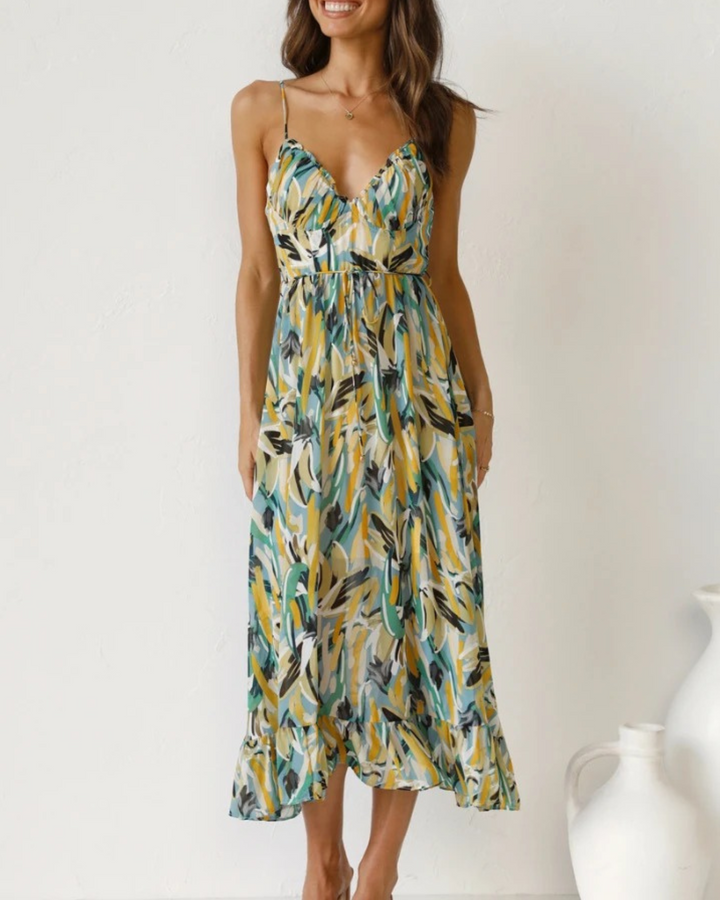 Glamorous colorful dress