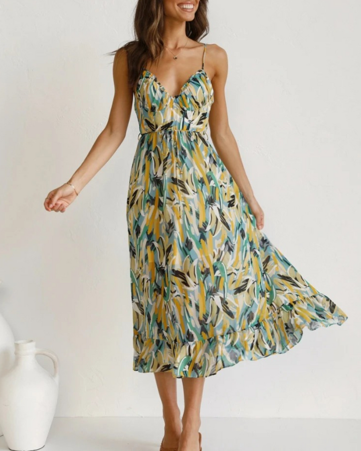 Glamorous colorful dress