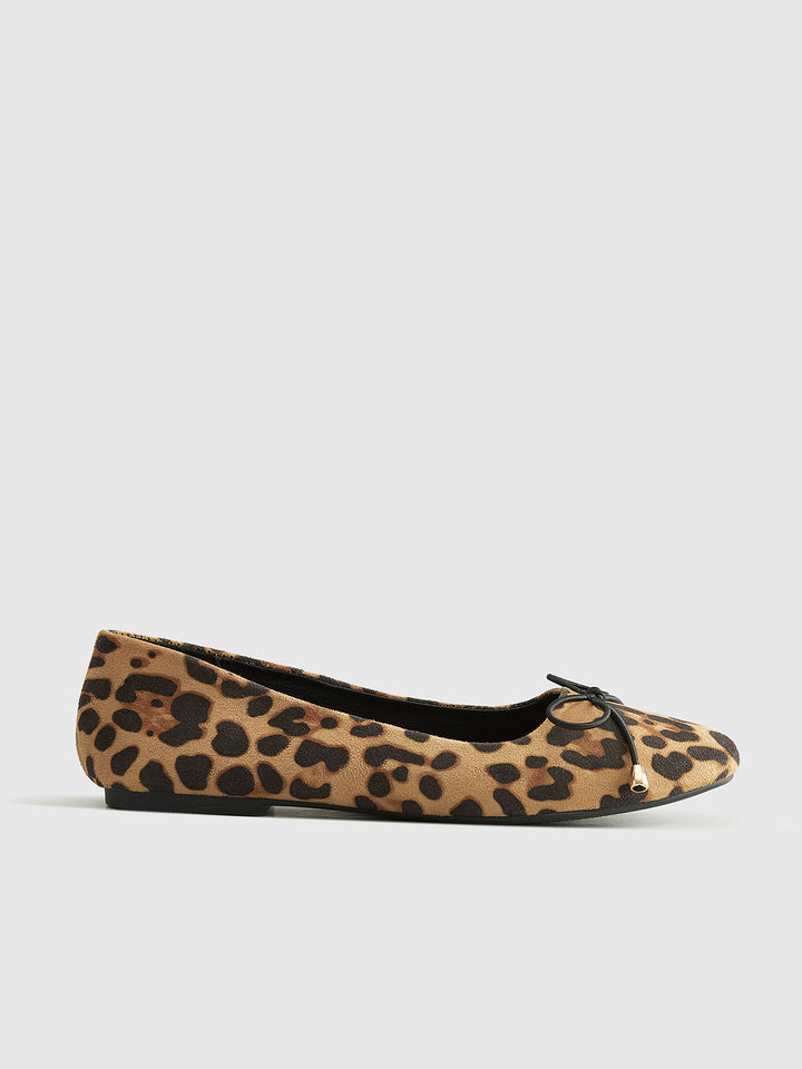 Women's Ballet Flats Leopard Print Size 6-9 Polyurethane 1