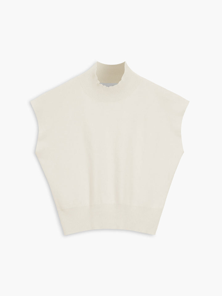 Women's Knitted Vest Solid Color Size M Acrylic Polyester 10