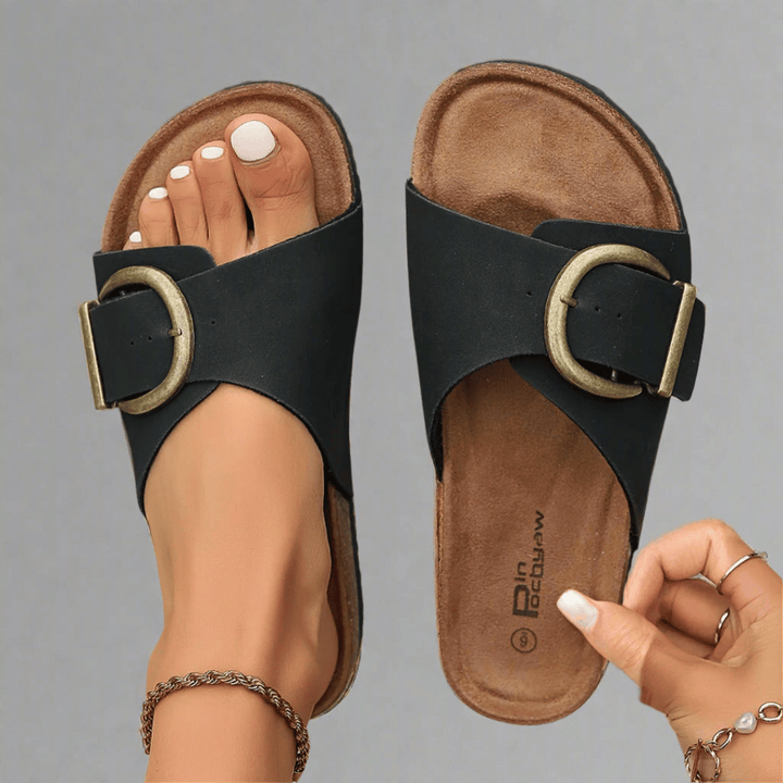 Women's Sandals Beige Size 8 Orthopedic Comfortable 3