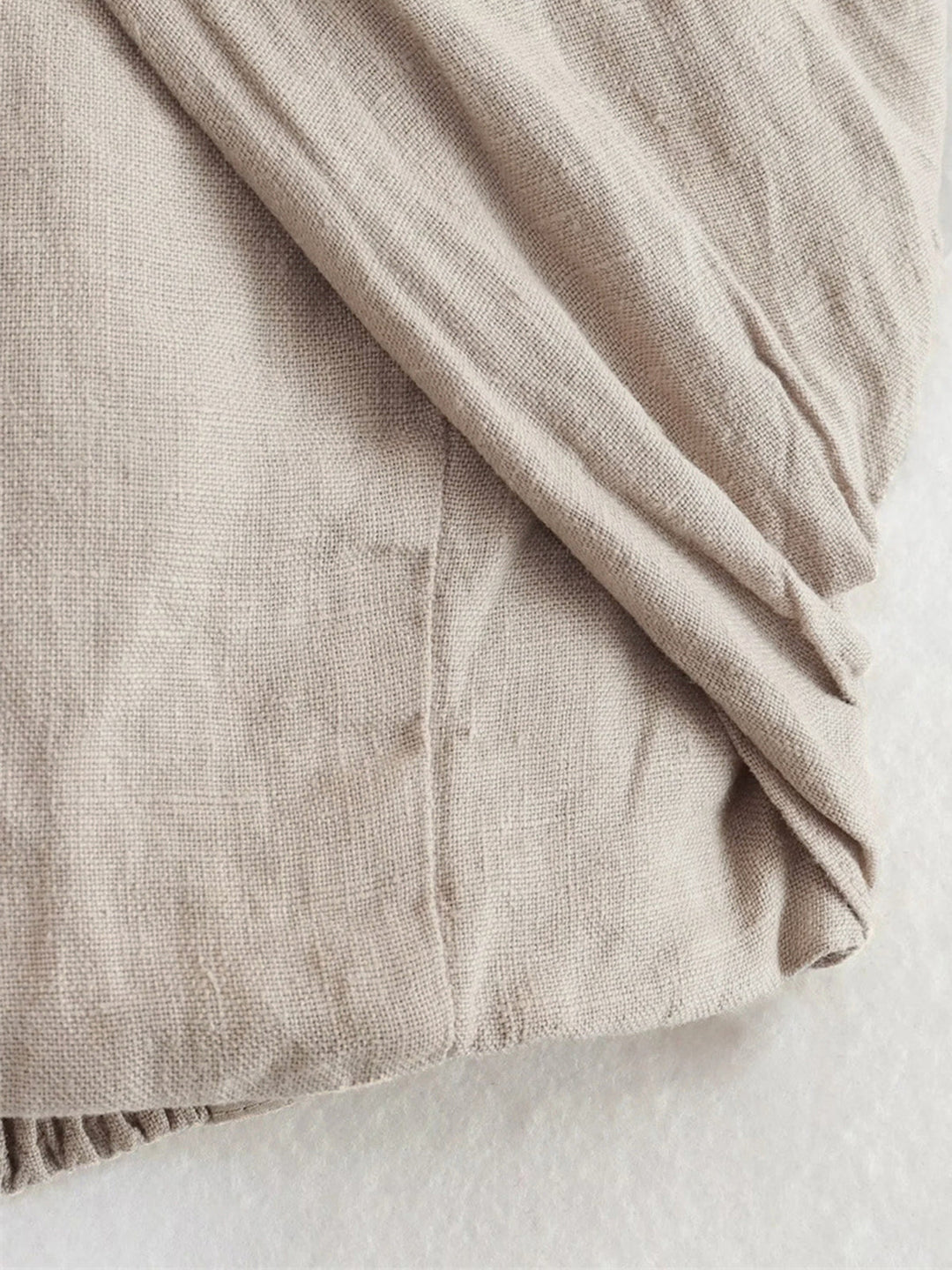 Women's Tank Top White Size M Linen Blend Crisscross Design 4