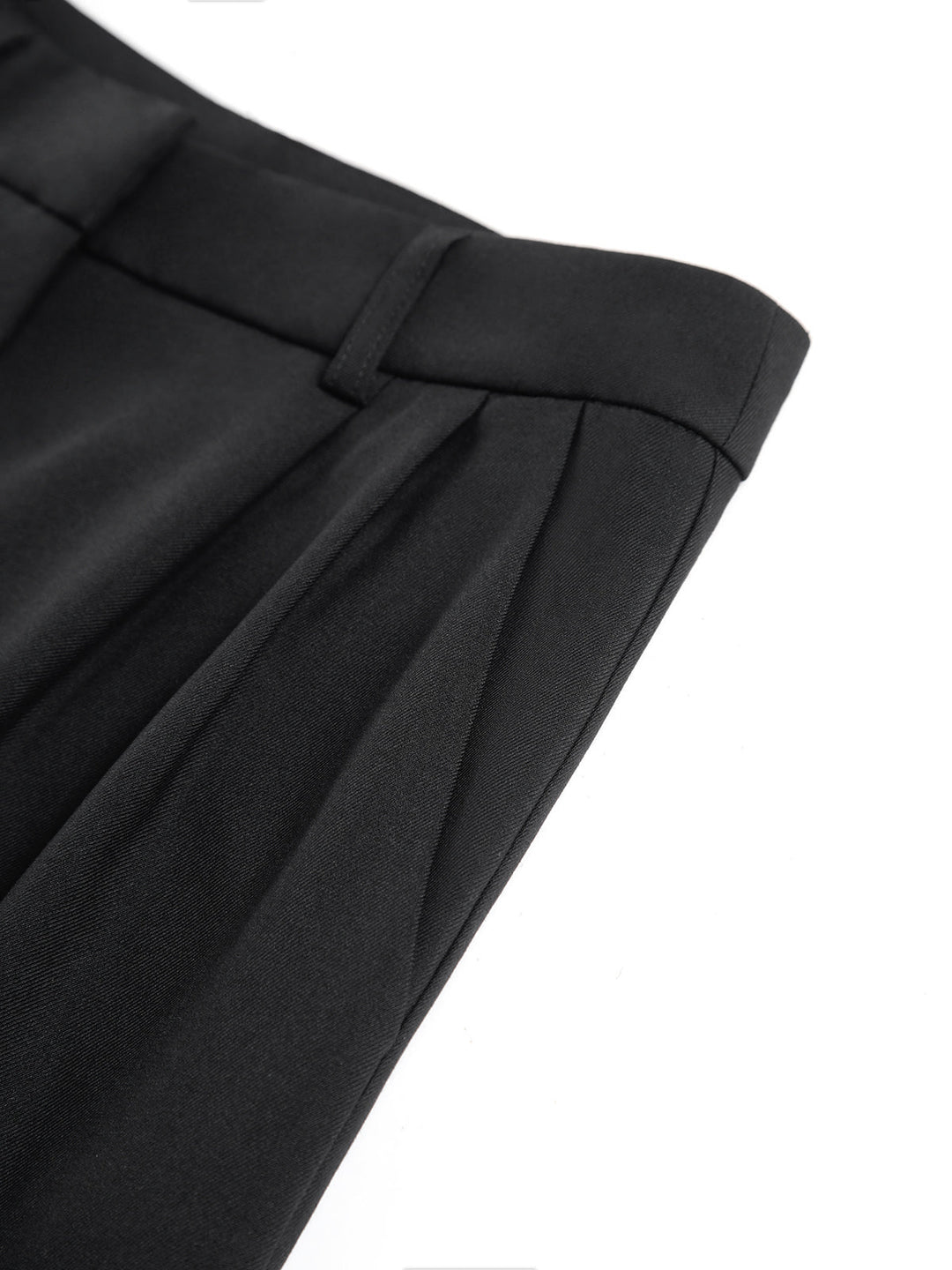 Women's Wide Leg Pants Black Size M Polyester Rayon 7