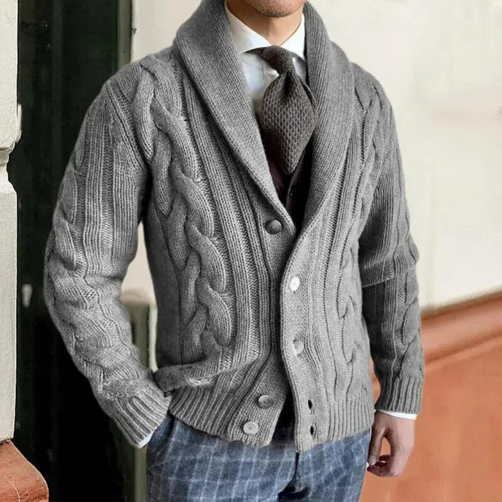 Knitted Men's Cardigan