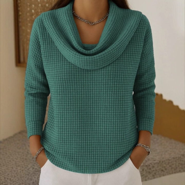 Warmer Waffelstrickpullover