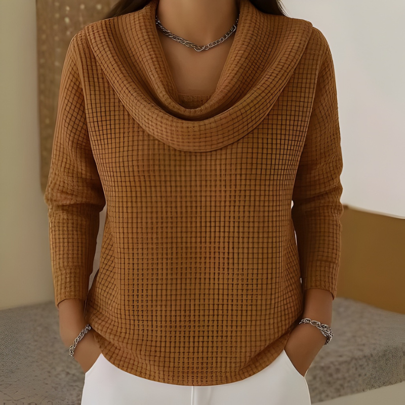 Warmer Waffelstrickpullover