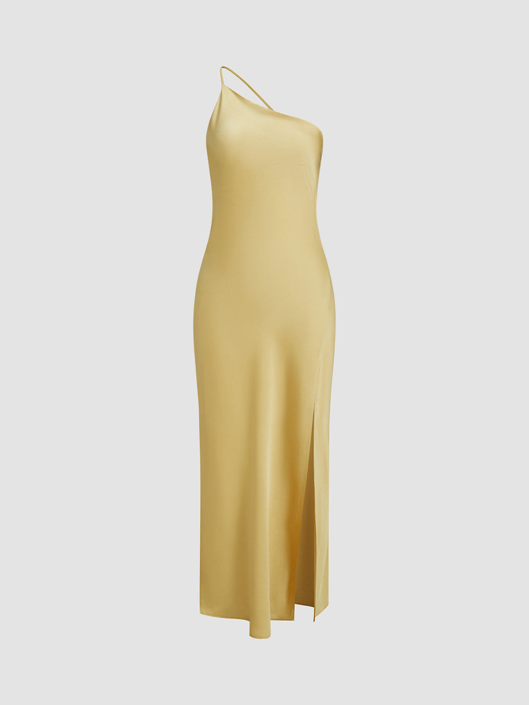 Backless Satin Maxi Evening Gown with Slit – Elegant Formal Dress for Women, Sleeveless, Available in Multiple Sizes 3