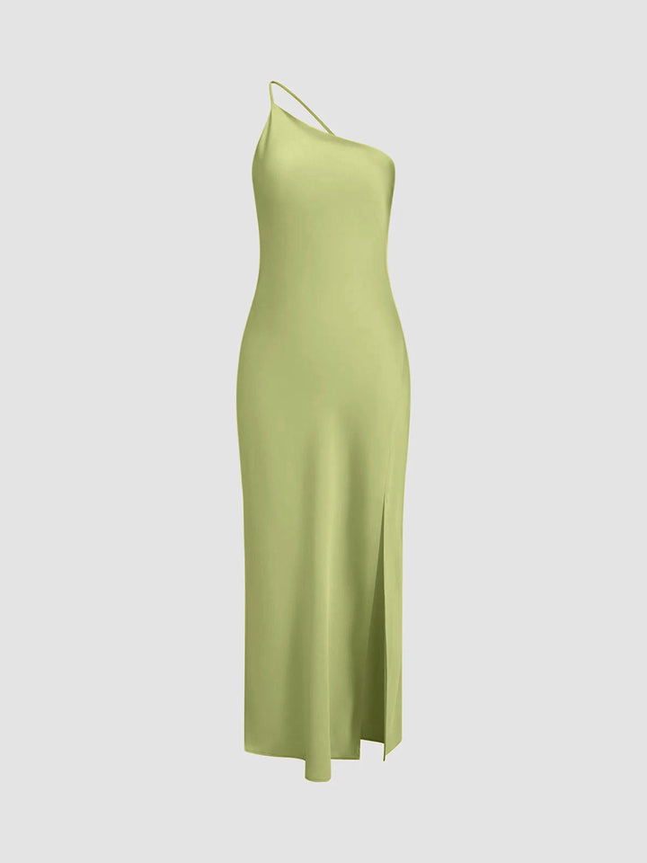 Backless Satin Maxi Evening Gown with Slit – Elegant Formal Dress for Women, Sleeveless, Available in Multiple Sizes 9