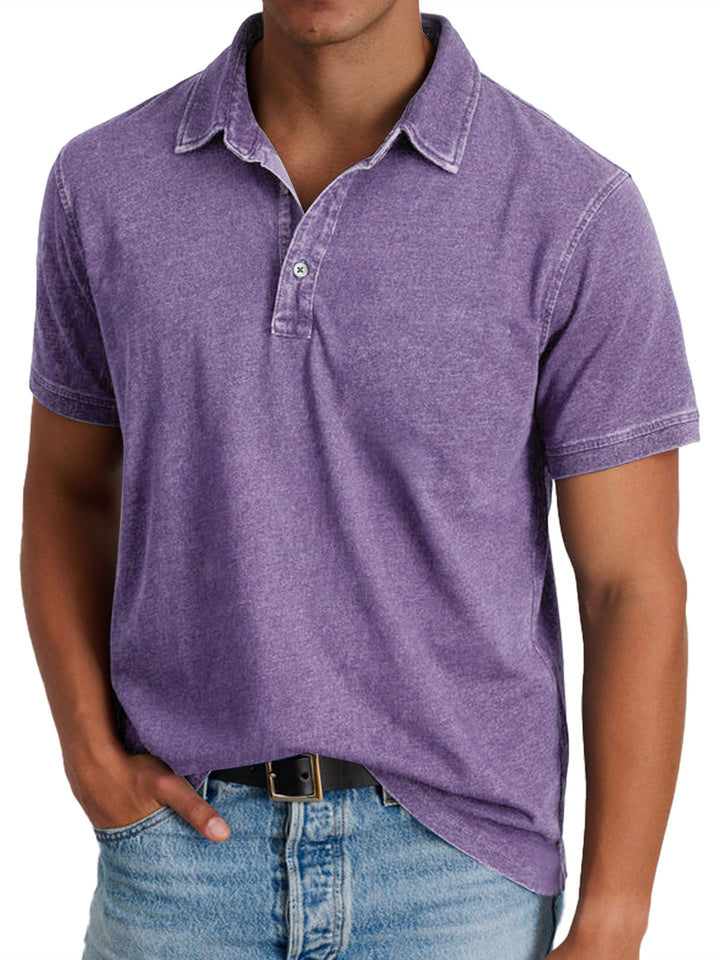 Classic Men's Long Sleeve Polo Shirt with Structured Collar – Elegant and Comfortable Fit 8