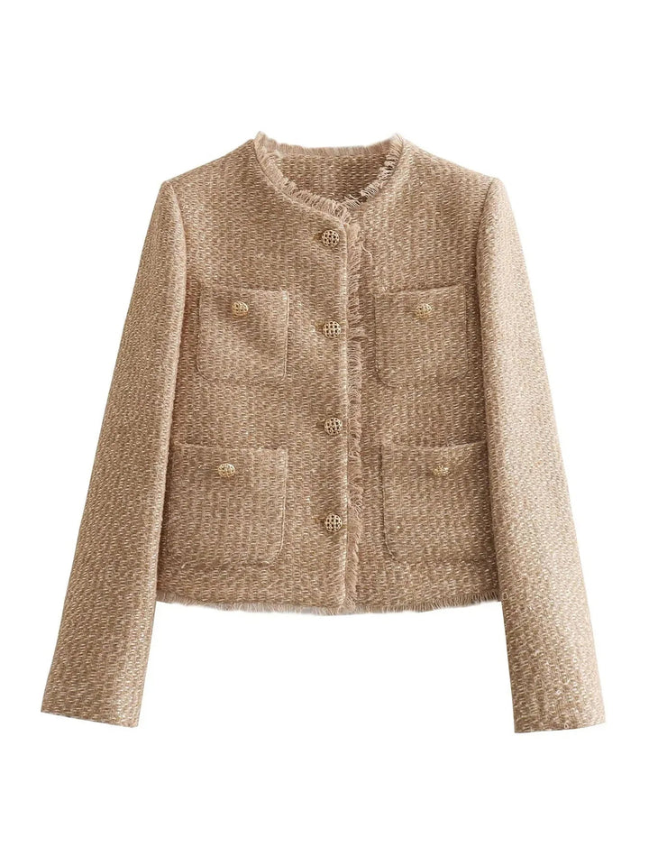 Classic Tweed Blazer – Tailored Fit Vintage-Inspired Jacket for Effortless Style, Available in Multiple Colors 4