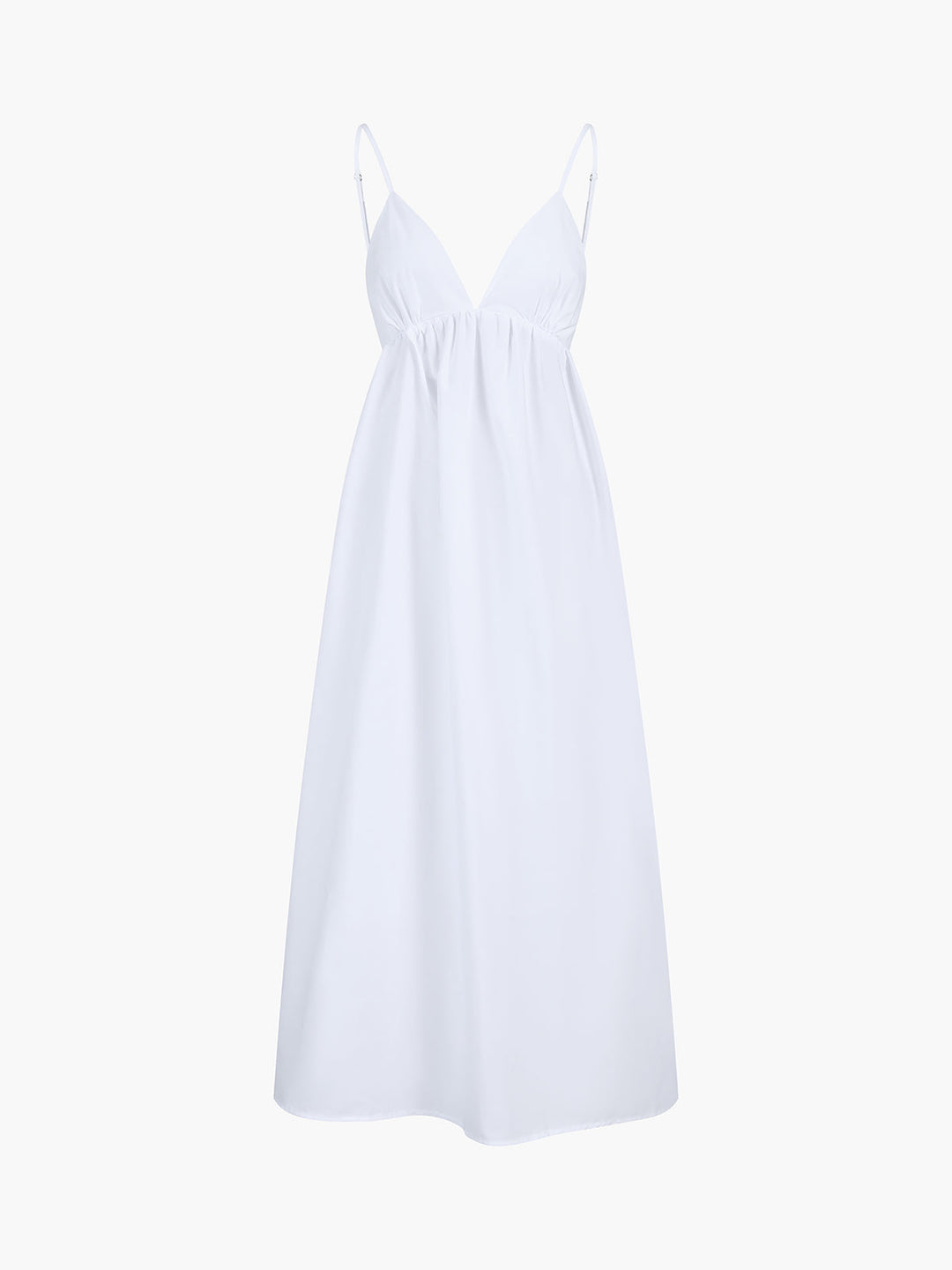 Coastal Cowgirl Maxi Dress for Women - Open Back Sleeveless V-Neck 100% Cotton Long Dress 4