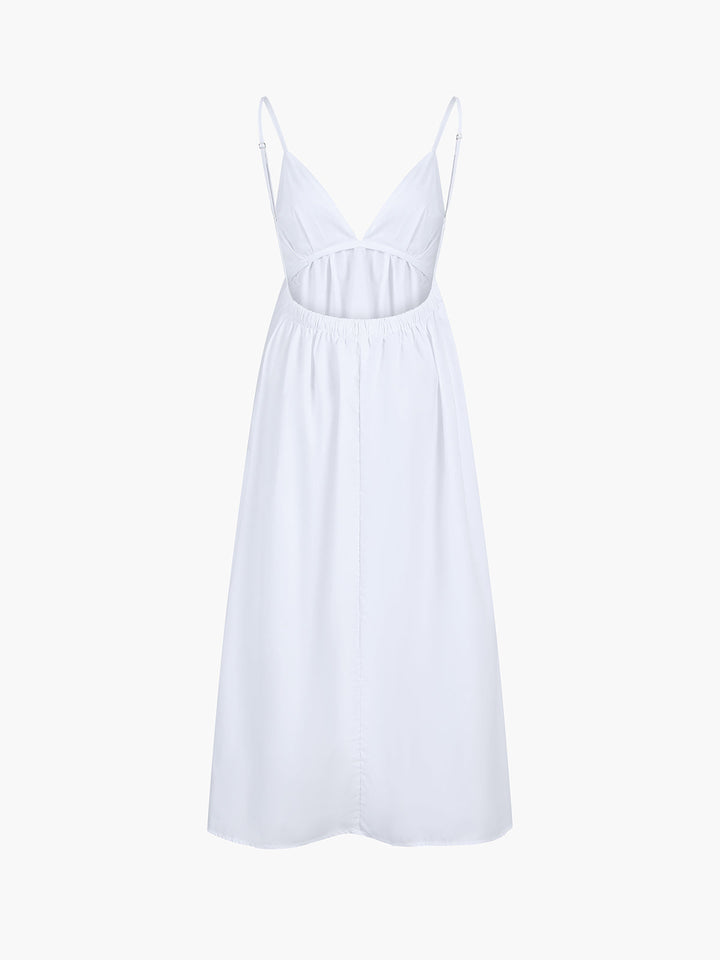 Coastal Cowgirl Maxi Dress for Women - Open Back Sleeveless V-Neck 100% Cotton Long Dress 5