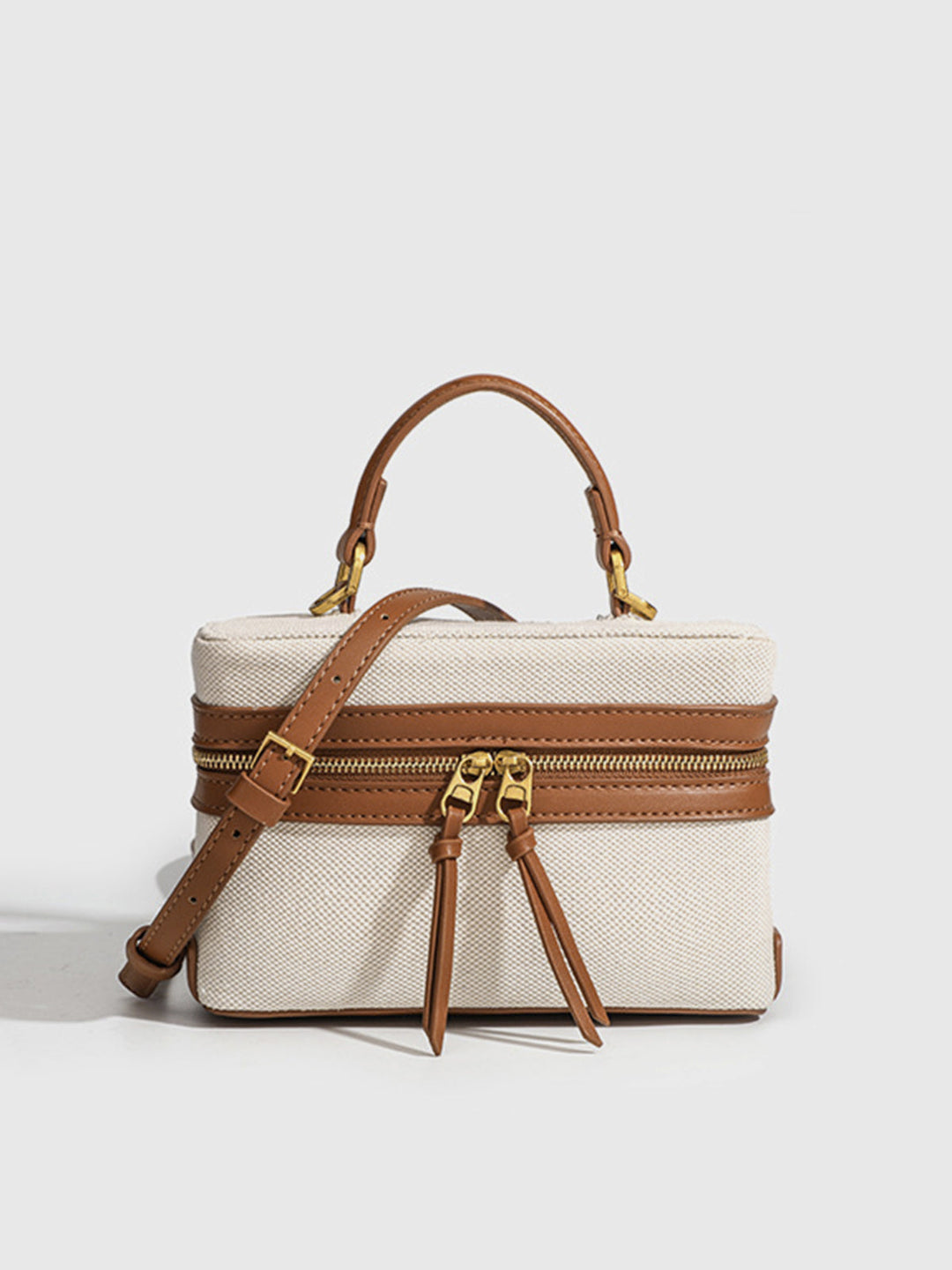 Dual-Tone Crossbody Bag for Women – Compact Zip Closure, Stylish Design, Durable Material 0