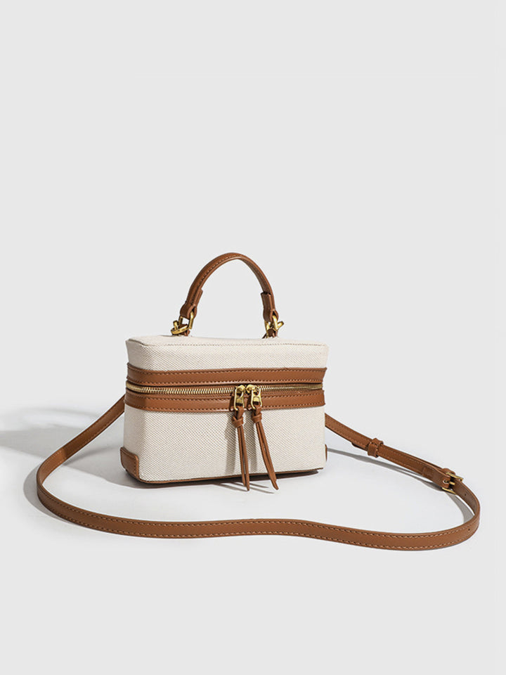 Dual-Tone Crossbody Bag for Women – Compact Zip Closure, Stylish Design, Durable Material 2