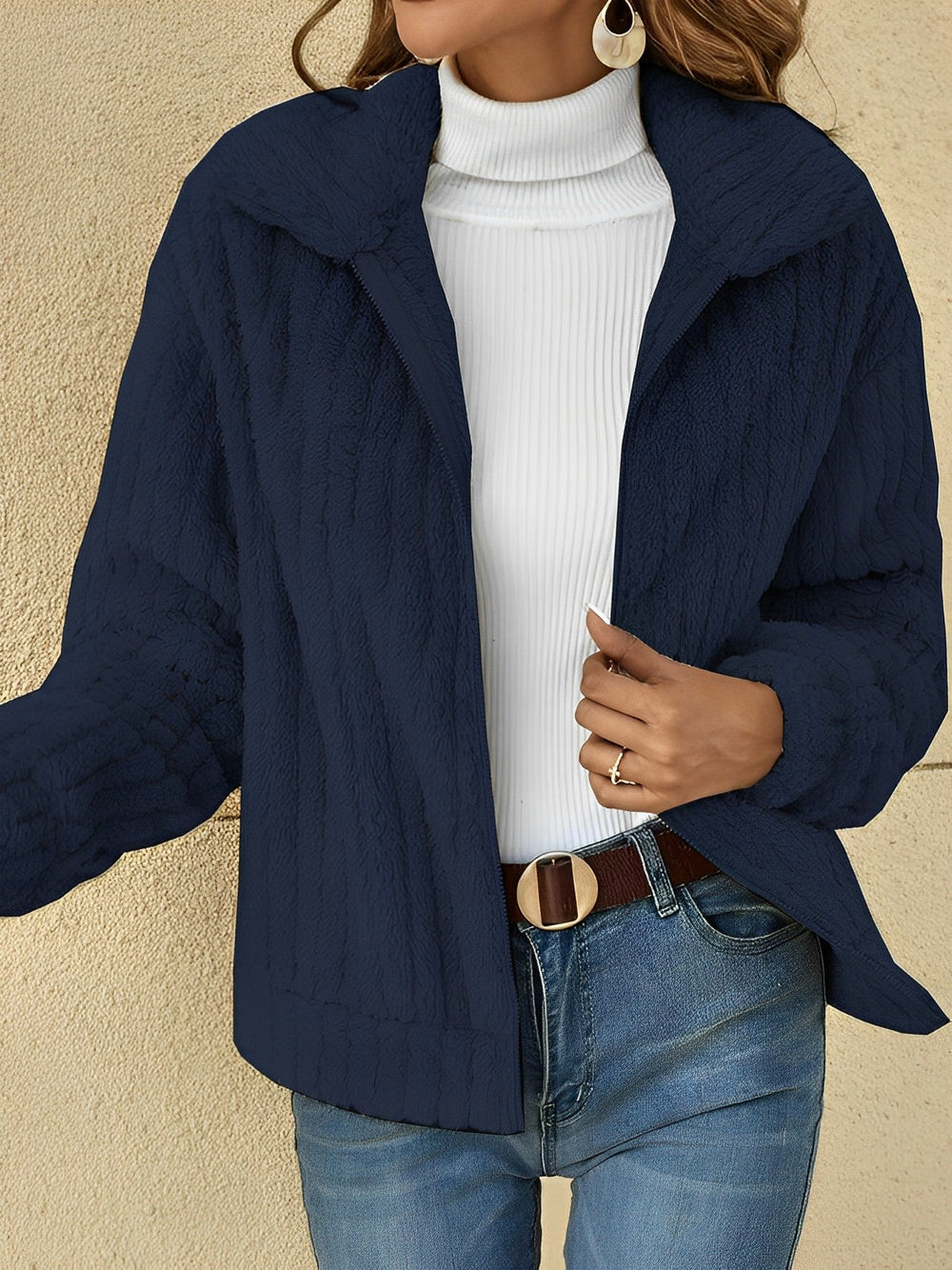 Elegant Women's Teddy Coat – Cozy Winter Outerwear in Soft Fabric, Relaxed Fit for Everyday Style 1