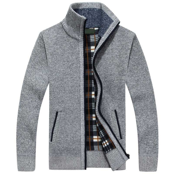 Knitted Winter Coat with Sherpa Lining for Women – Stylish Beige Jacket for Ultimate Warmth and Comfort 2