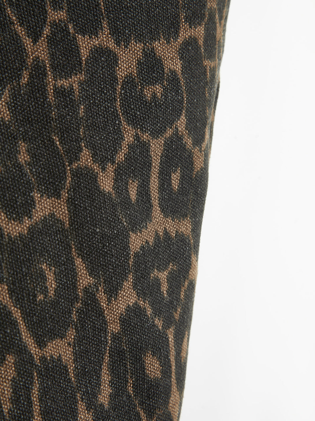 Leopard Print Shoulder Bag – Spacious Cotton Linen Tote with Adjustable Straps 3