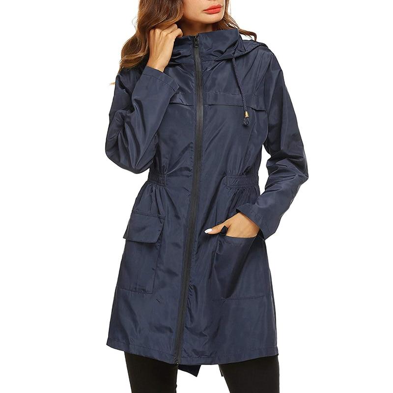 Lightweight Women's Waterproof Rain Jacket with Hood – Stylish, Breathable, Water-Repellent Coat for All Weather 0