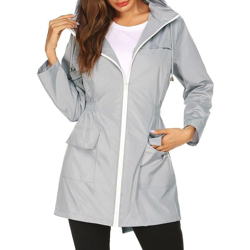 Lightweight Women's Waterproof Rain Jacket with Hood – Stylish, Breathable, Water-Repellent Coat for All Weather 1
