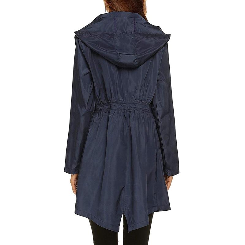 Lightweight Women's Waterproof Rain Jacket with Hood – Stylish, Breathable, Water-Repellent Coat for All Weather 6