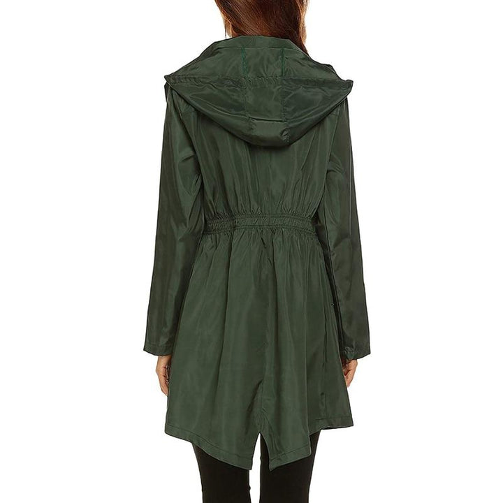 Lightweight Women's Waterproof Rain Jacket with Hood – Stylish, Breathable, Water-Repellent Coat for All Weather 8