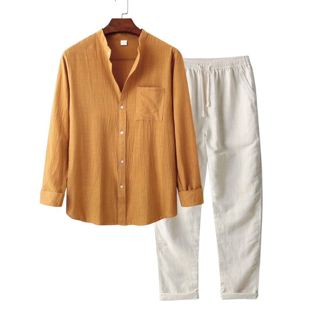 Long Sleeve Ensemble in Premium Fabric – Elegant and Versatile Apparel for Casual or Formal Wear, Available in Multiple Sizes and Colors 0