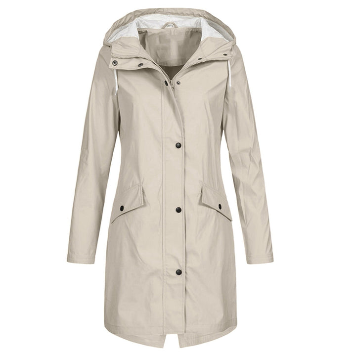 Long Waterproof Rain Jacket for Women – Stylish Windproof Outerwear, Breathable Fabric, Various Colors, Sizes S-XL 1