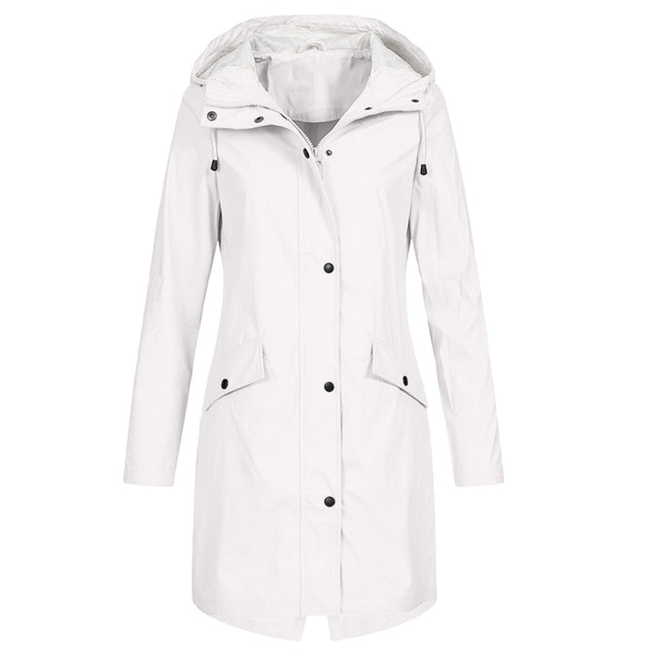 Long Waterproof Rain Jacket for Women – Stylish Windproof Outerwear, Breathable Fabric, Various Colors, Sizes S-XL 4