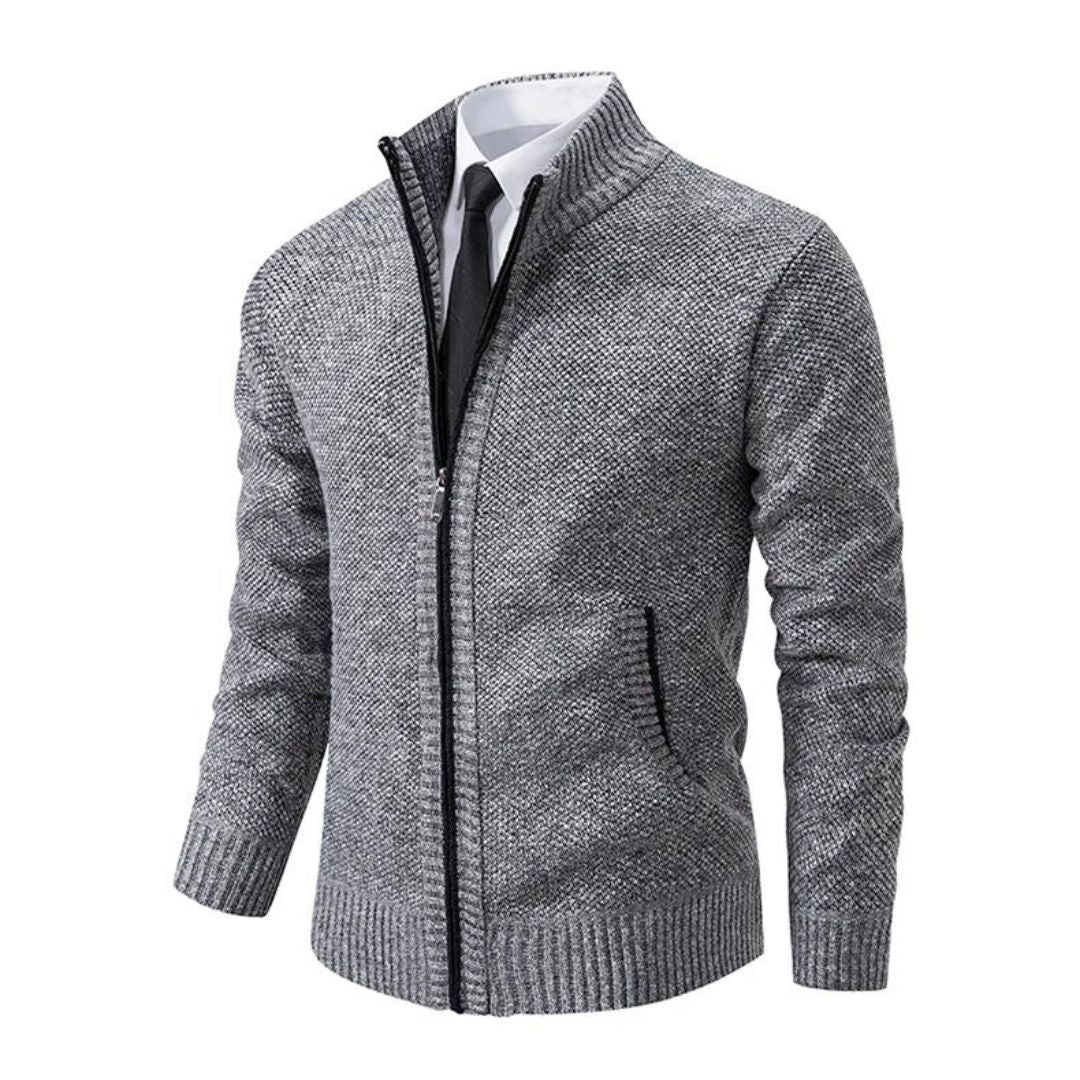 Men's Half Zip Sweater - Stylish Black Knit Sweater for Comfort and Versatile Wear, Sizes M to 3XL 3