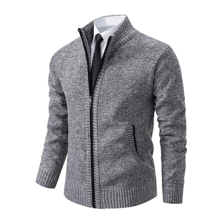Men's Half Zip Sweater - Stylish Black Knit Sweater for Comfort and Versatile Wear, Sizes M to 3XL 3