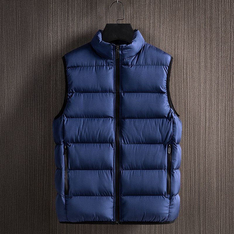 Men's Quilted Down Vest – Lightweight Insulated Puffer Vest with Zip Pockets for Outdoor Activities and Casual Wear 3