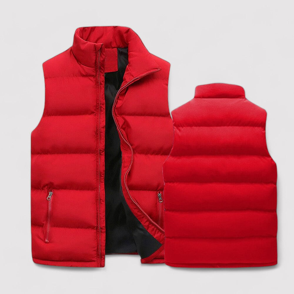 Men's Stylish Warm Vest with Stand Collar – Slim Fit for Year-Round Comfort in All Seasons 7