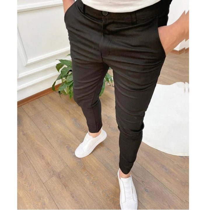 Men's Summer Pants Beige Size L Polyester 0