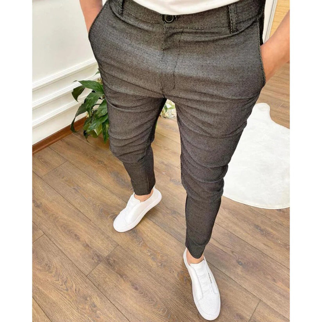 Men's Summer Pants Beige Size L Polyester 1