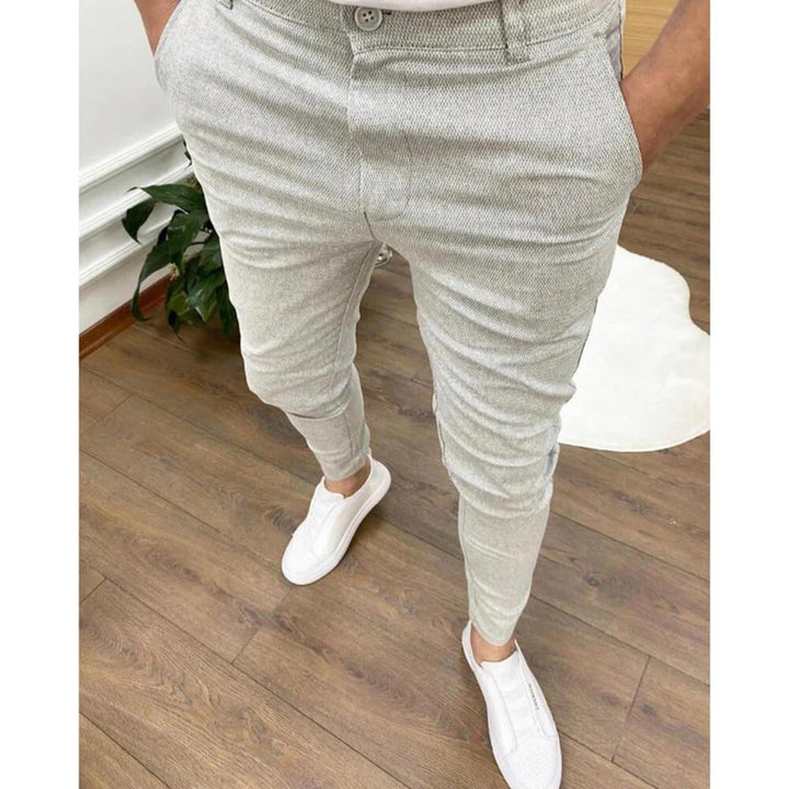 Men's Summer Pants Beige Size L Polyester 3