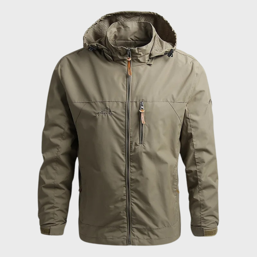 Men's Waterproof Rain Jacket with Hood – Stylish, Warm, and Windproof Outdoor Wear 1